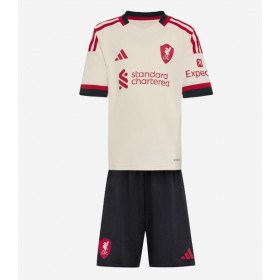 Dětské fotbalový komplet Liverpool Venkovní košile 2025-26 Krátkým Rukávem